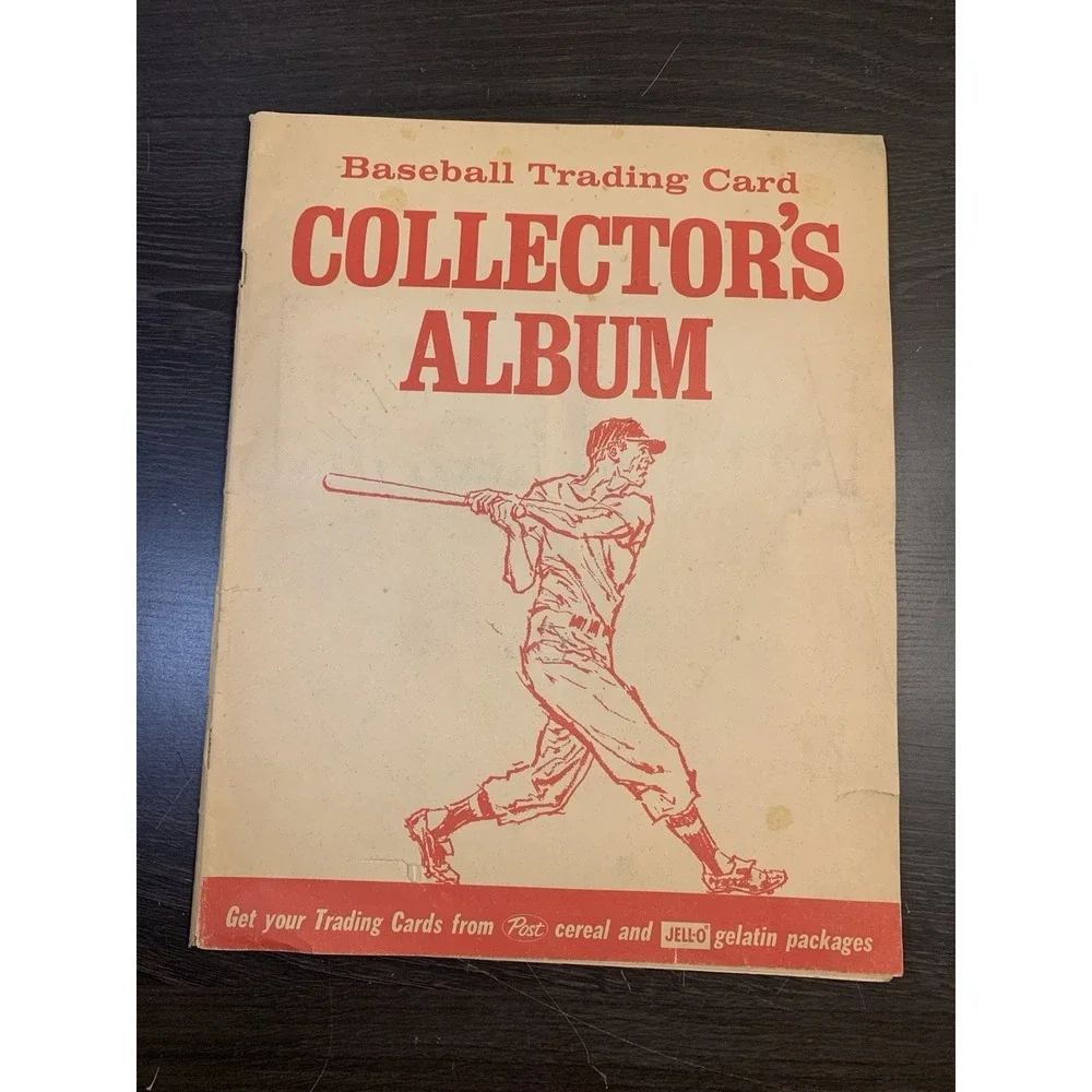 1963 Post Cereal JELL-O Baseball Card Collector's Album with 15 Cards